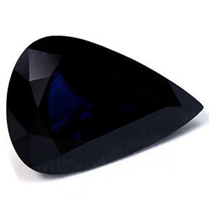 Szafir 5,08 ct, niebieski, szlif gruszka