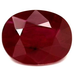 Rubin 2,76 ct, czerwony, szlif owalny