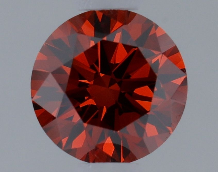 0.51 CT Fancy Vivid Reddish Orange ROUND