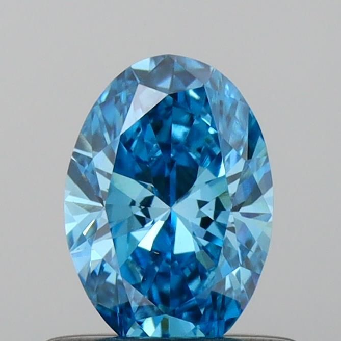 0.47 CT Fancy Vivid Blue OVAL
