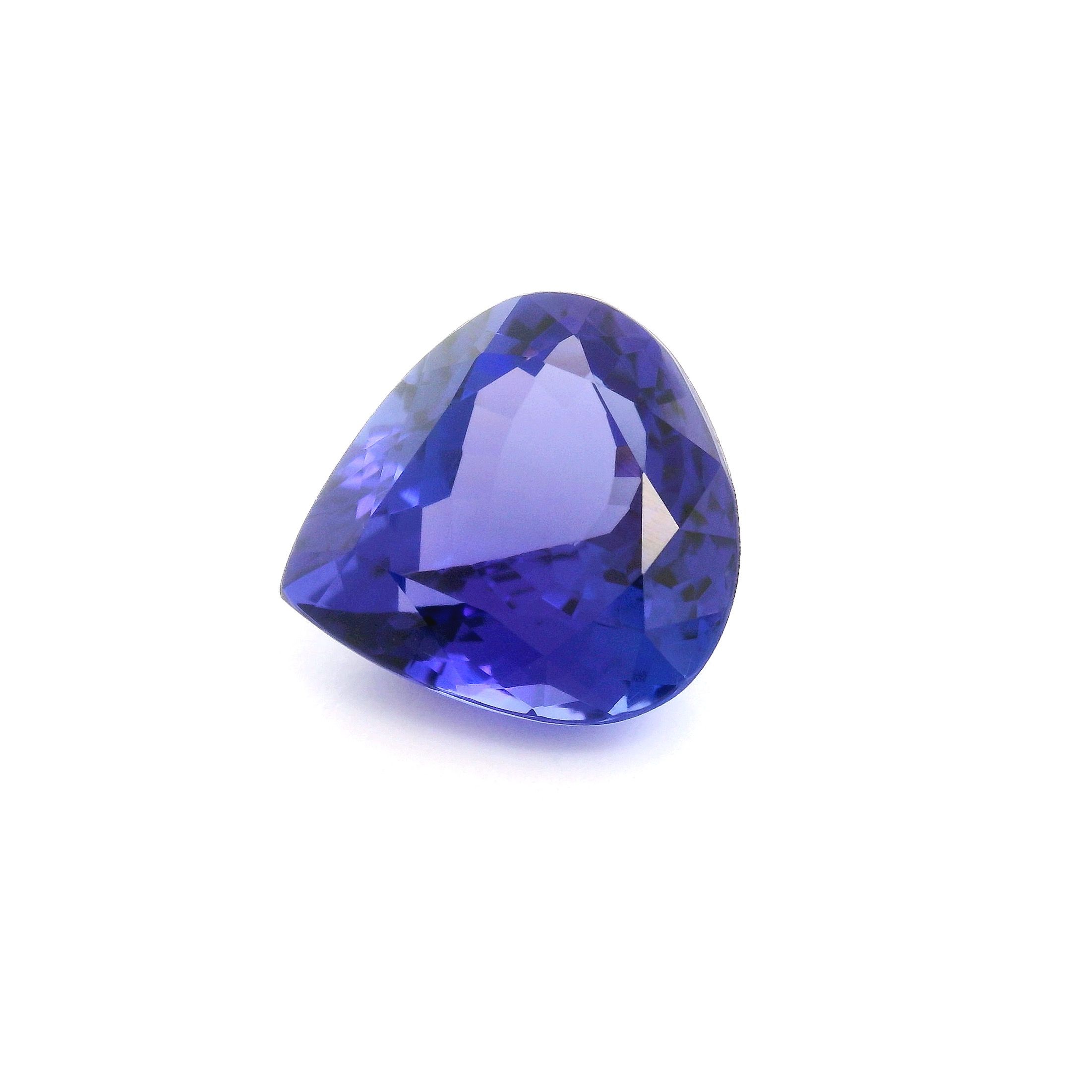 4.21 ct Pear tanzanite