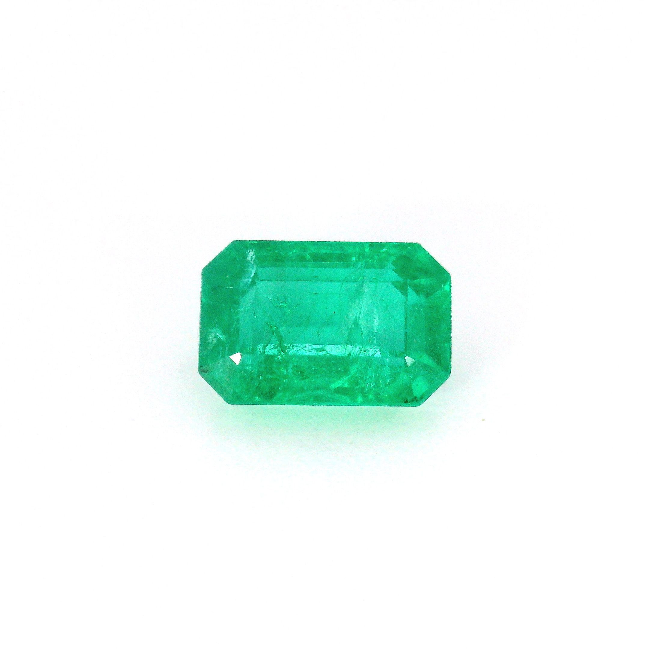 Szmaragd 2,61 ct, zielony, szlif ośmiokątny