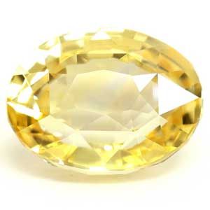 Szafir 2,01 ct, żółty, szlif owalny