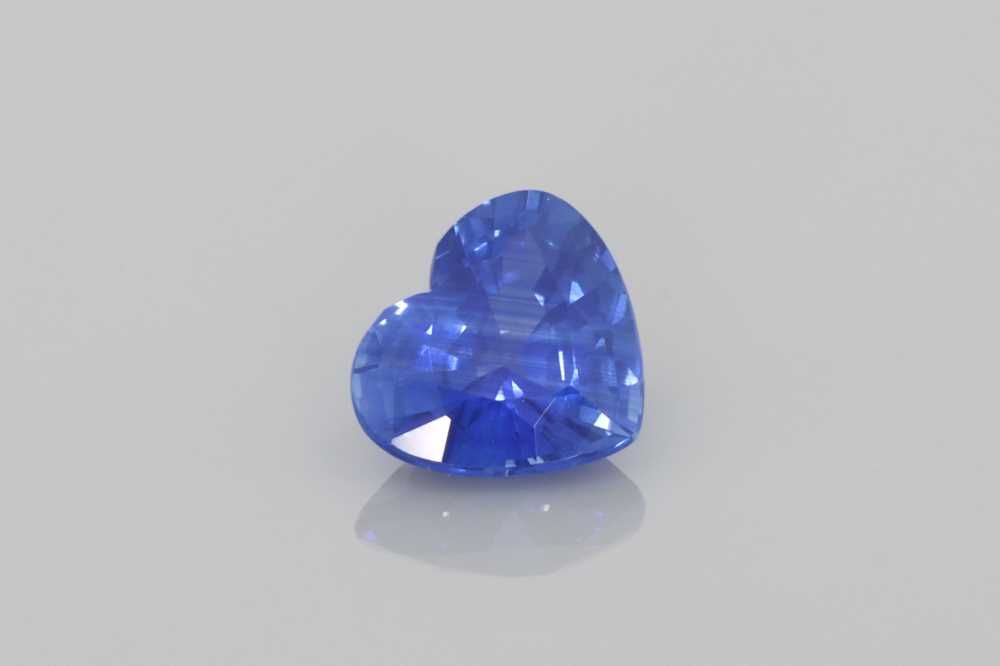 Szafir 1,02 ct, niebieski, szlif serce