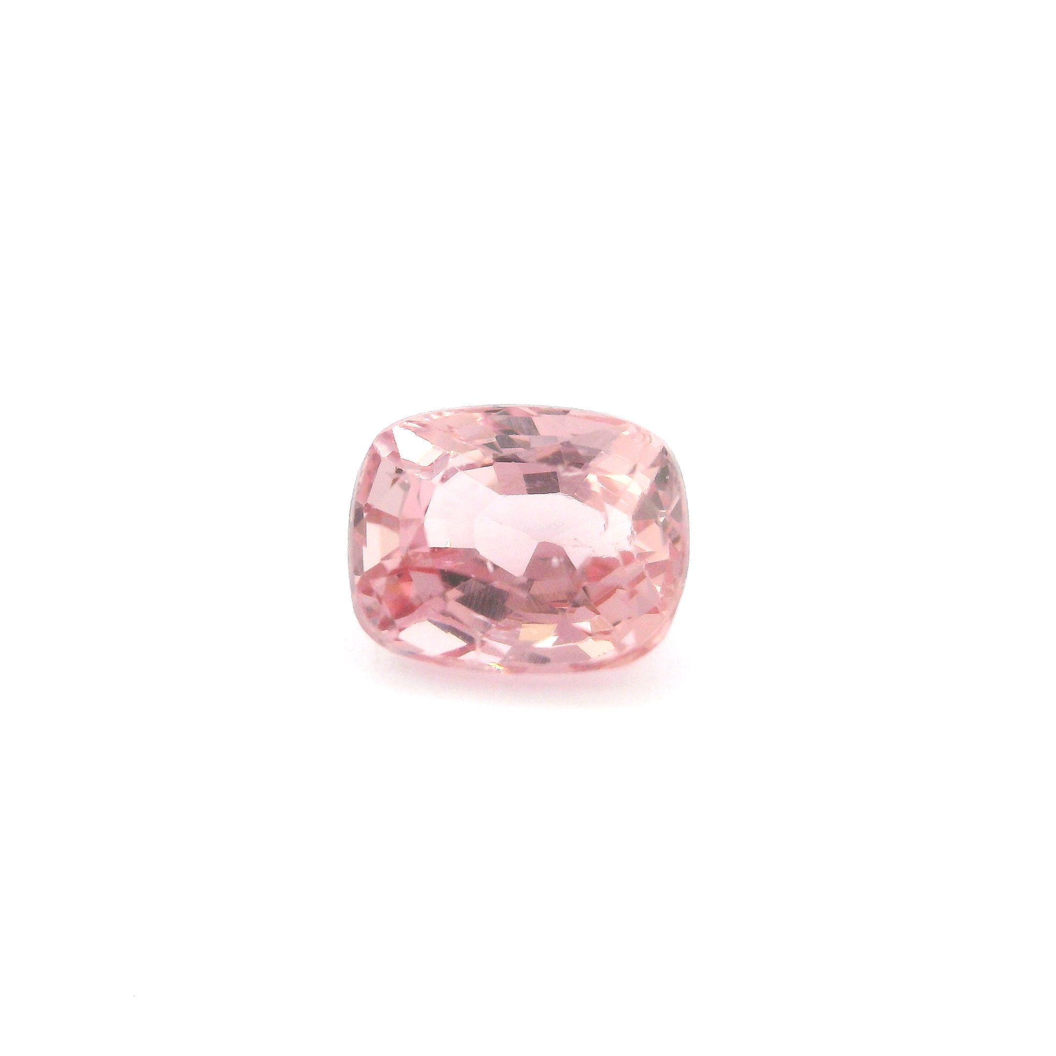 Spinel 1,59 ct, różowy, szlif cushion