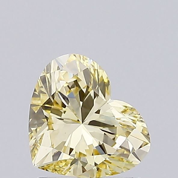 1.01 CT Fancy Light Yellow HEART