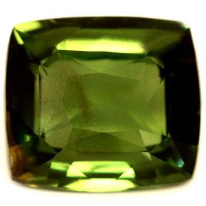 Szafir 1,97 ct, zielony, szlif cushion