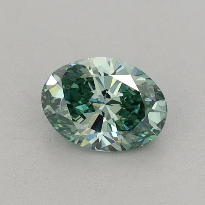 0.49 CT Fancy Vivid Green OVAL