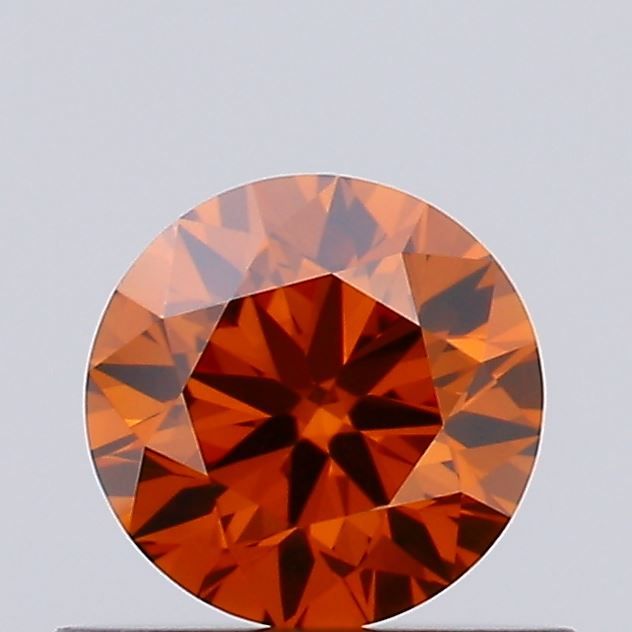 0.42 CT Fancy Vivid Orange ROUND