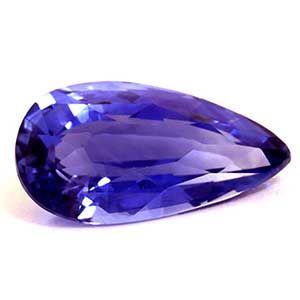 Szafir 1,47 ct, niebieski, szlif gruszka