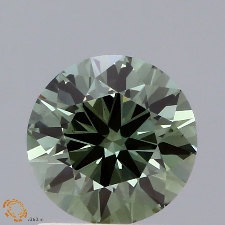 0.96 CT Fancy Intense Green ROUND
