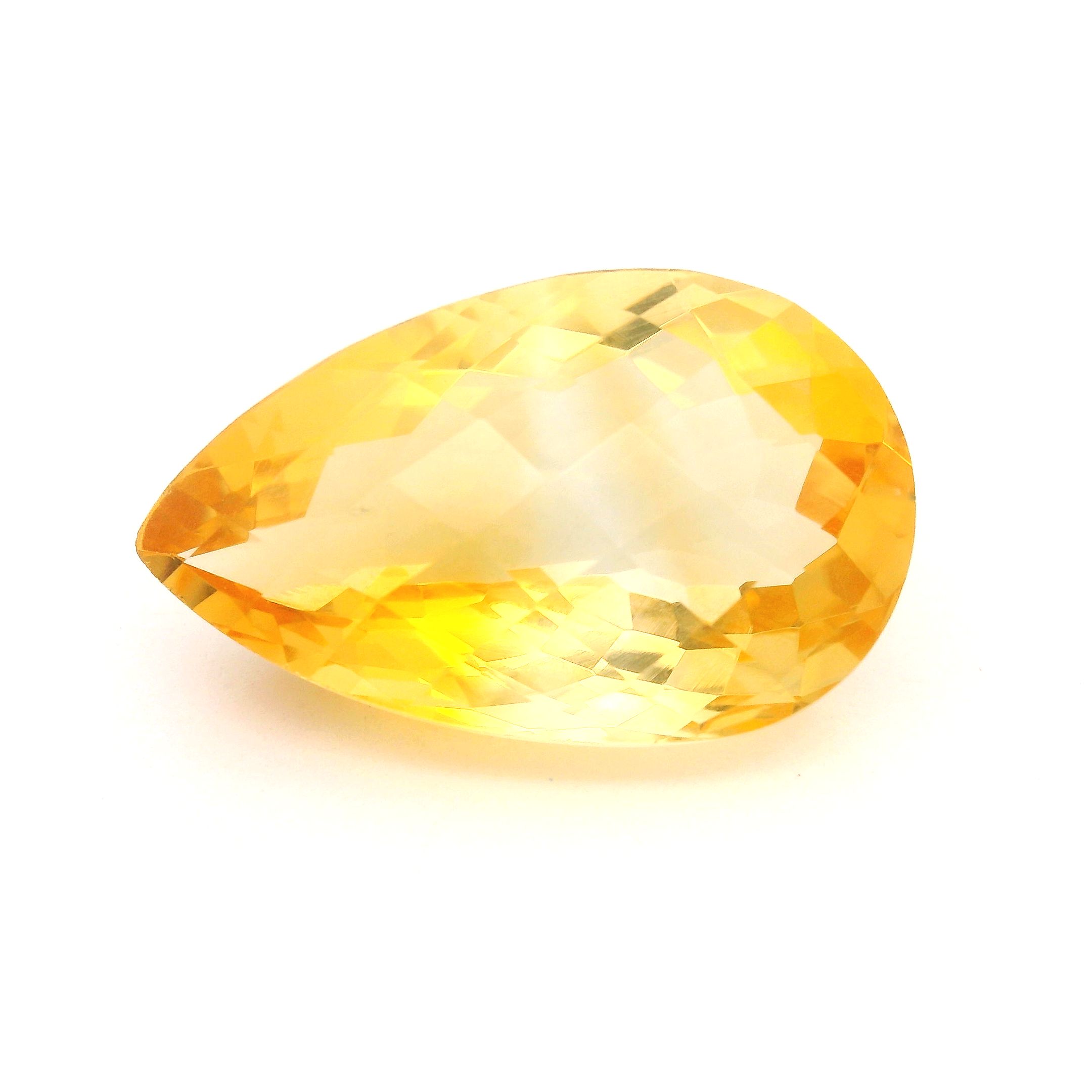 15.58 ct Pear citrine