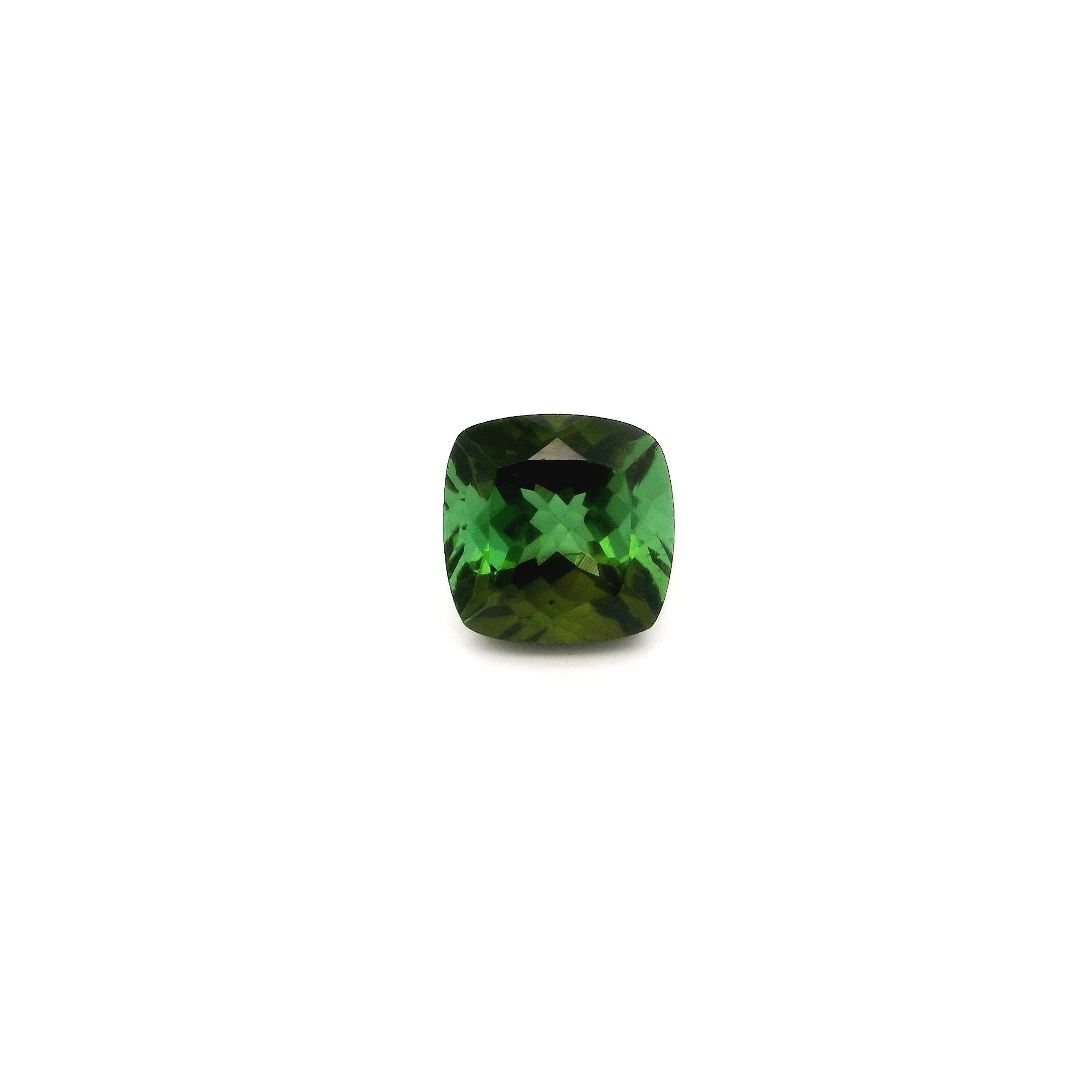 Turmalin 1,20 ct, zielony, szlif cushion