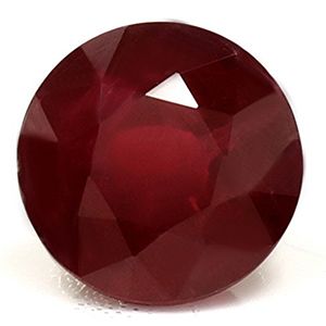 RUBY FACETED 1.62ct RED Deep Red SI REST_OF_AFRICA HEATED