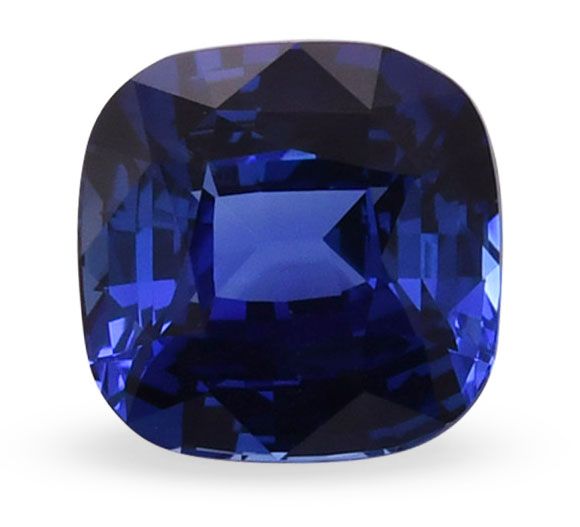 Szafir 4,49 ct, niebieski, szlif cushion