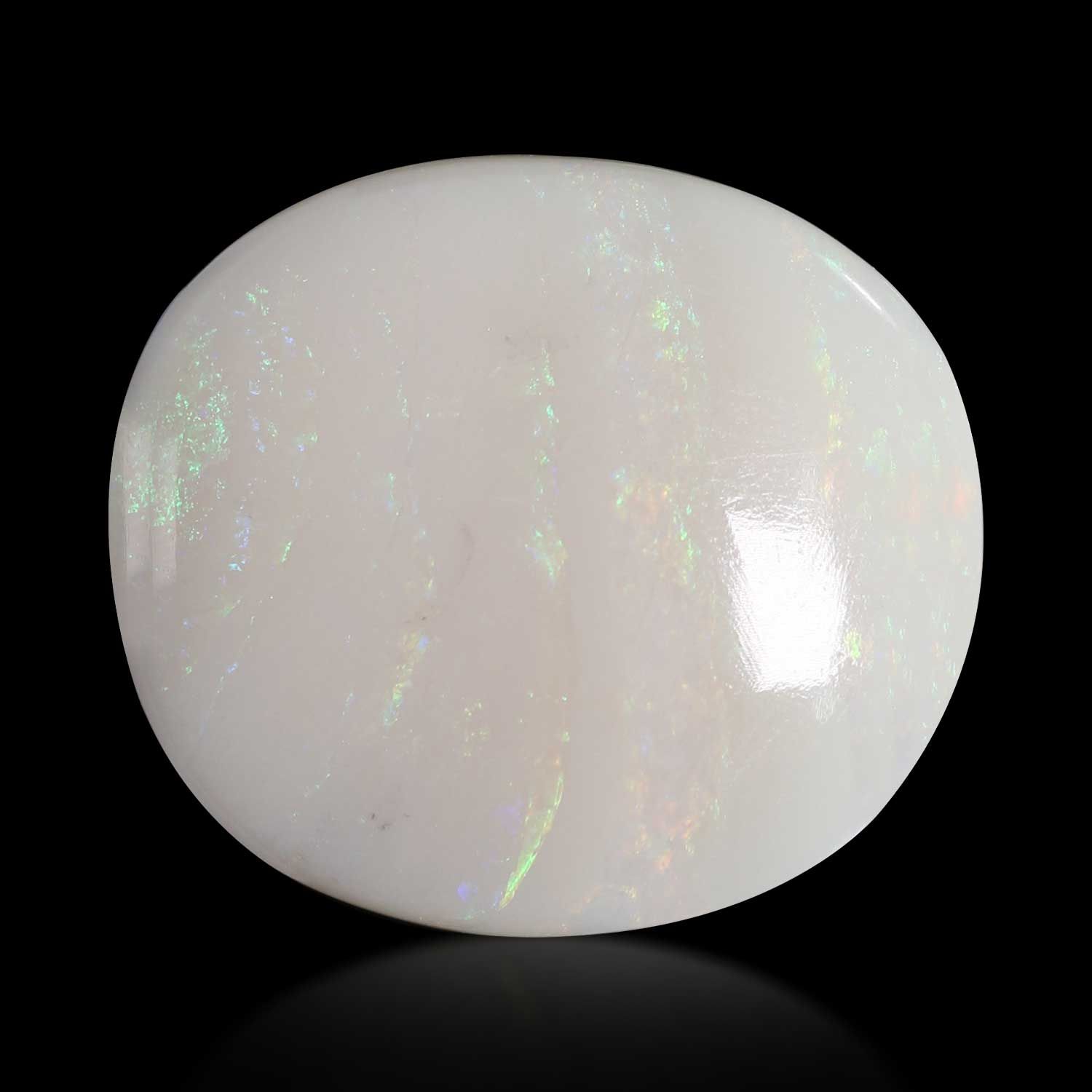 OPAL CABOCHON 11.76ct WHITE MI AUSTRALIA NONE