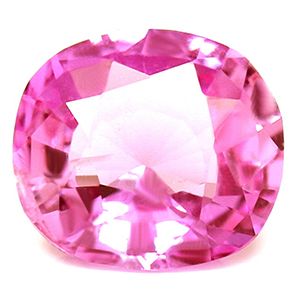 Szafir 1,22 ct, różowy, szlif cushion
