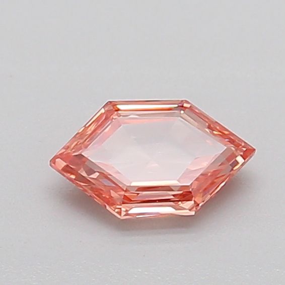 0.41 CT Fancy Intense Orangey Brown HEXAGONAL