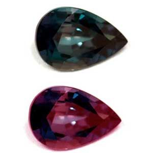 ALEXANDRITE FACETED 0.7ct GREEN Blue Green to Intense Purple EC BRAZIL NONE
