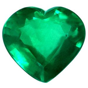 Szmaragd 1,74 ct, zielony, szlif serce