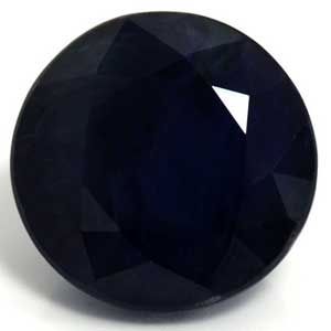Szafir 3,82 ct, niebieski, szlif okrągły