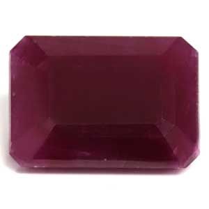 Rubin 8,77 ct, czerwony, szlif szmaragdowy