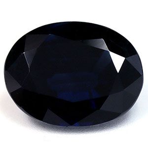 SAPPHIRE FACETED 4.32ct BLUE Navy Blue SI MADAGASCAR HEATED