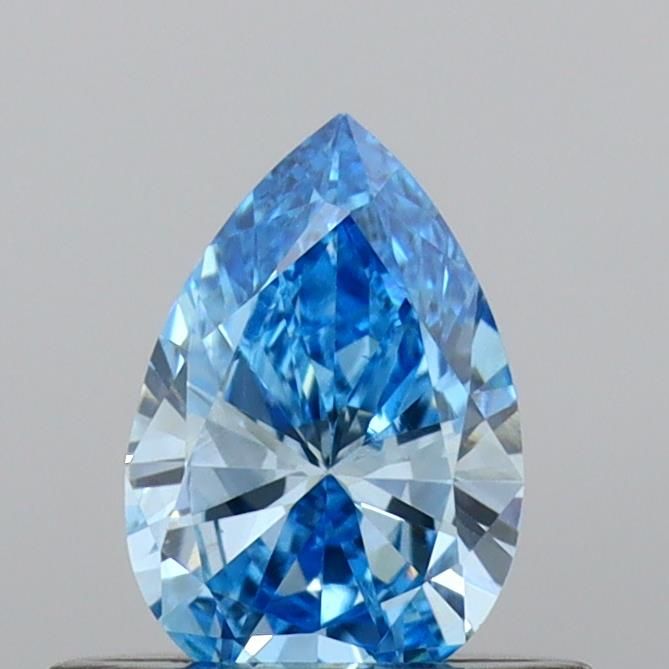 0.41 CT Fancy Vivid Blue PEAR