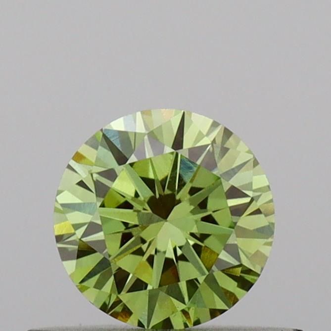 0.41 CT Fancy Vivid Green ROUND