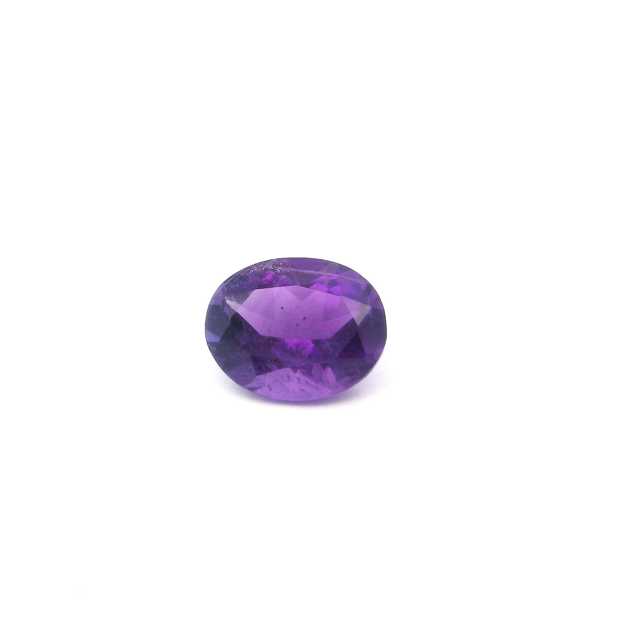 Ametyst 2,34 ct, purpurowy, szlif owalny