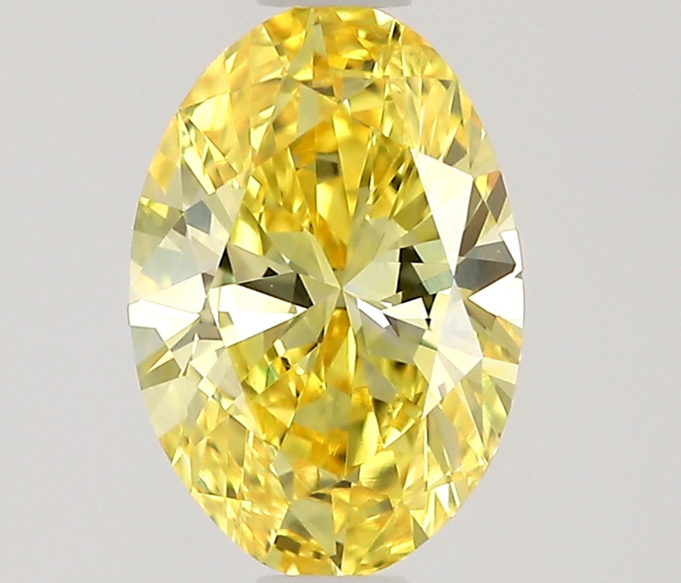 0.49 CT Fancy Intense Yellow OVAL