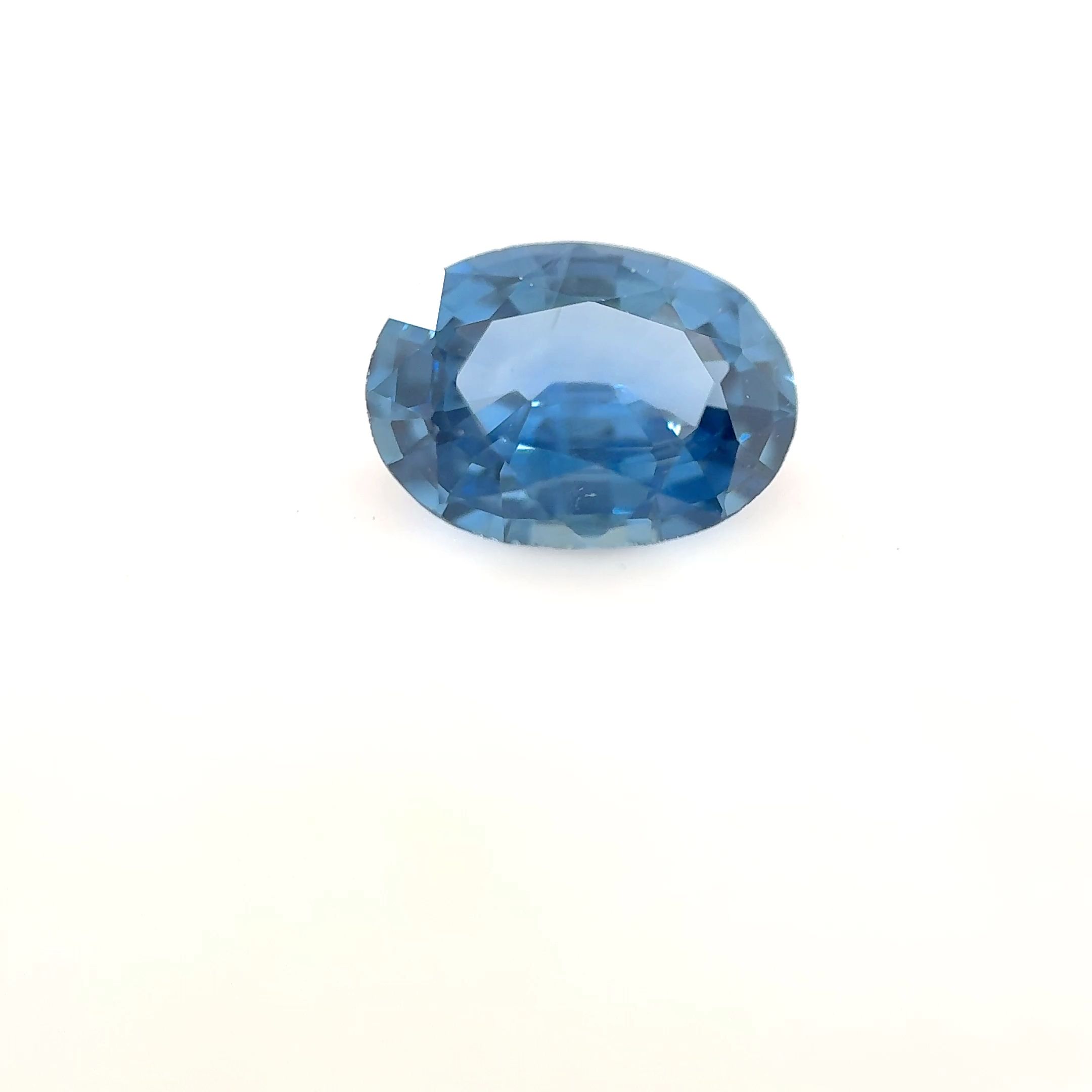 Szafir 1,13 ct, niebieski, szlif owalny