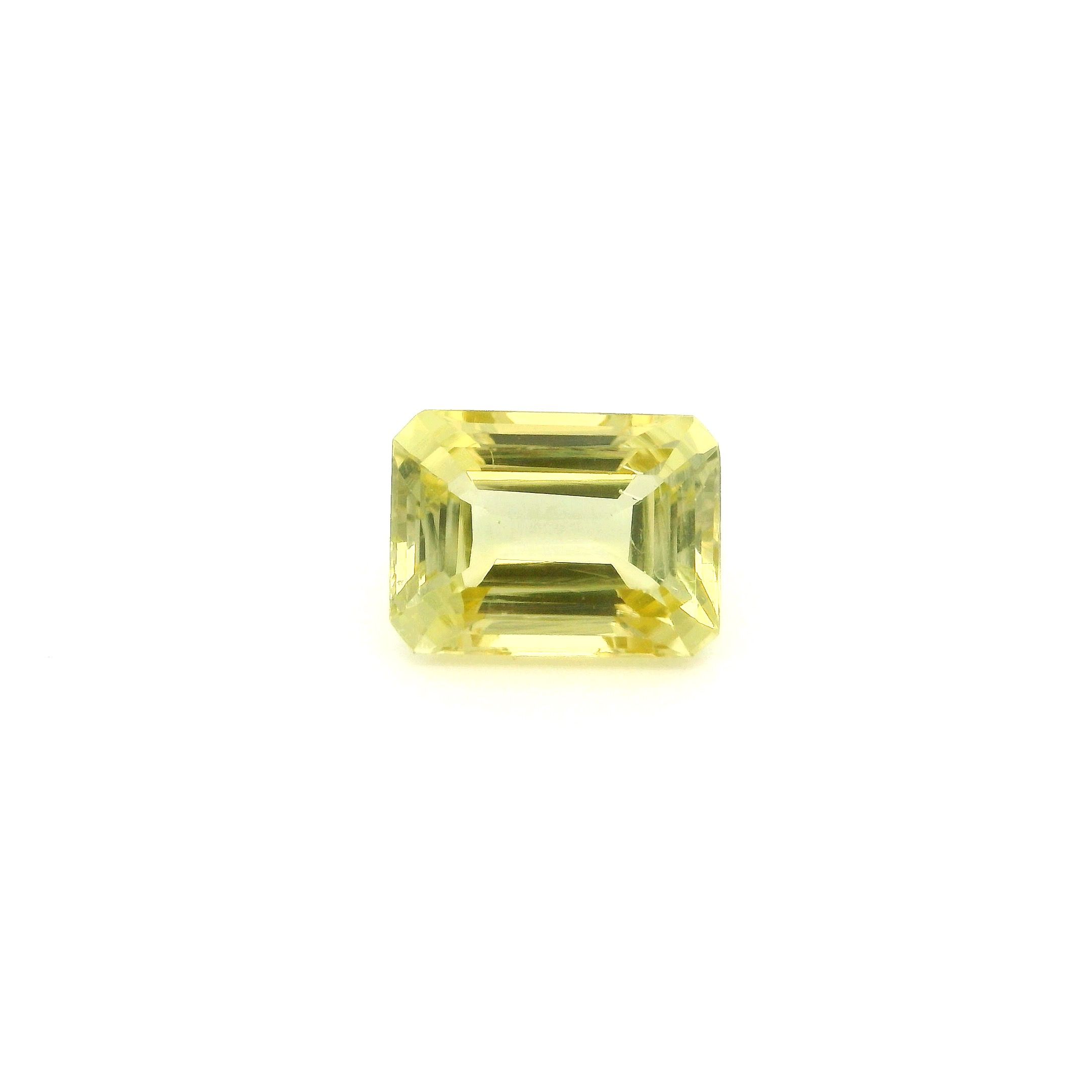 Turmalin 2,43 ct, żółty, szlif ośmiokątny