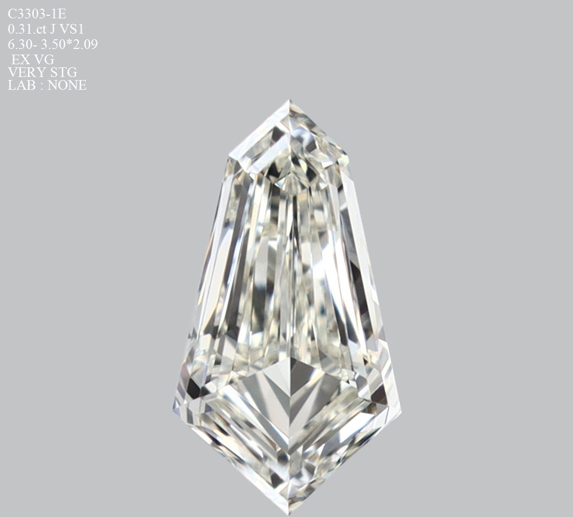 Prírodný diamant kite, VS1,...