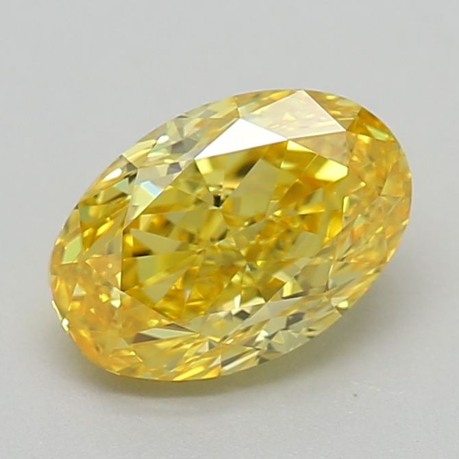 0.7 CT Fancy Vivid Yellow OVAL