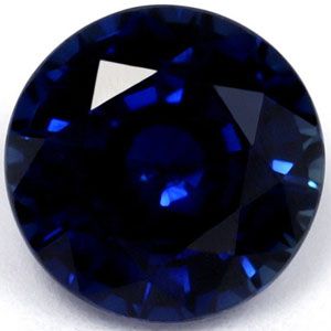 Szafir 1,20 ct, niebieski, szlif okrągły