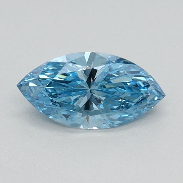 0.36 CT Fancy Vivid Blue MARQUISE