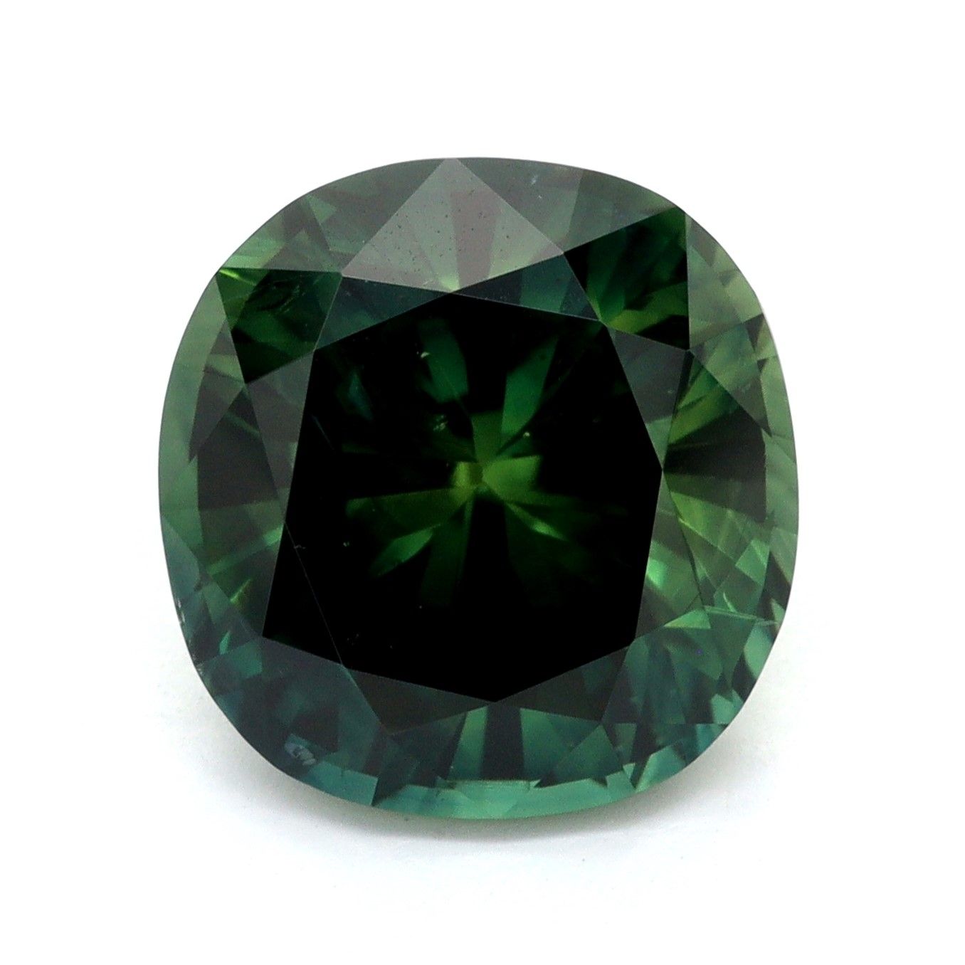 SAPPHIRE FACETED 4.48ct GREEN EC AUSTRALIA NONE