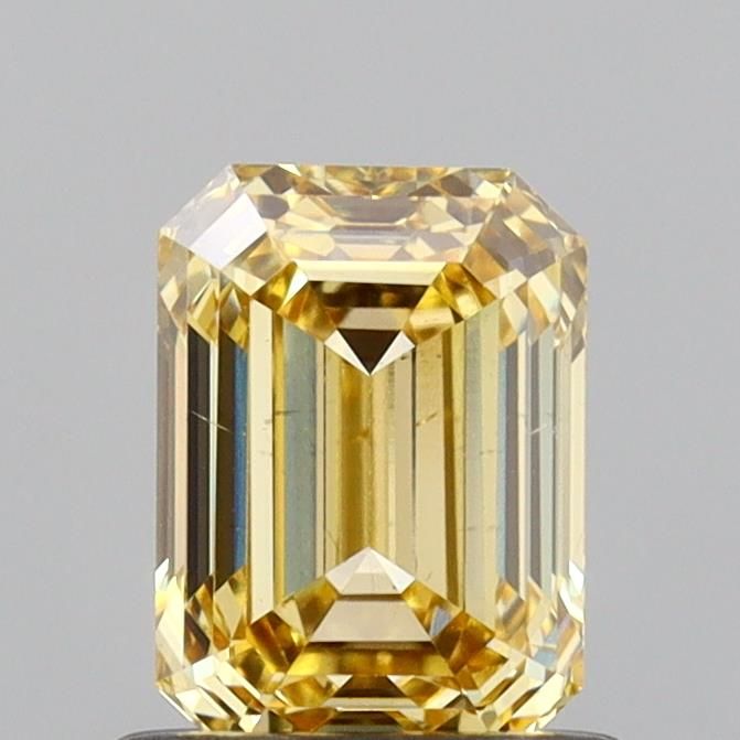 1.0 CT Fancy Vivid Yellow EMERALD