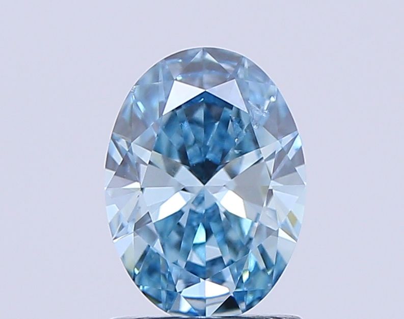 1.04 CT Fancy Vivid Blue OVAL