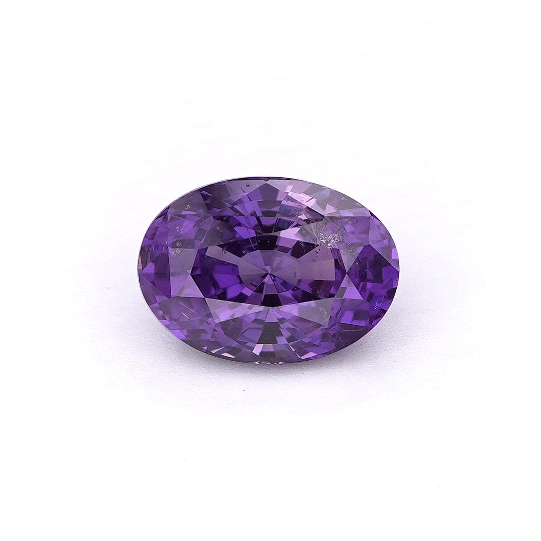 Szafir 2,85 ct, purpurowy, szlif owalny