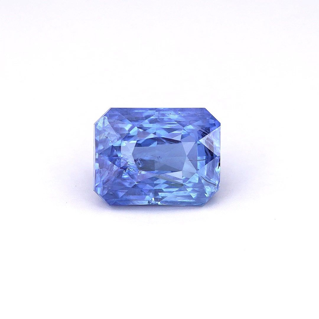 Szafir 5,06 ct, niebieski, szlif ośmiokątny