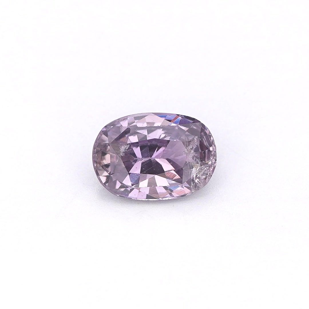 Szafir 1,00 ct, różowy, szlif owalny