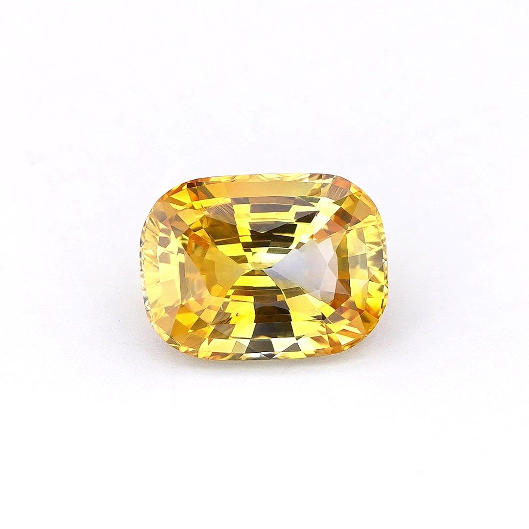 Szafir 2,05 ct, żółty, szlif cushion