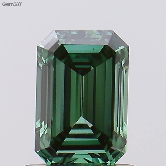 0.19 CT Fancy Vivid Green EMERALD