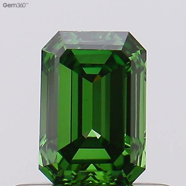 0.33 CT Fancy Vivid Green EMERALD