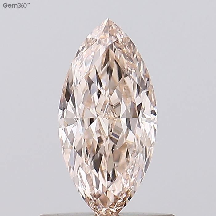 0.57 CT Fancy Light Pinkish Brown MARQUISE
