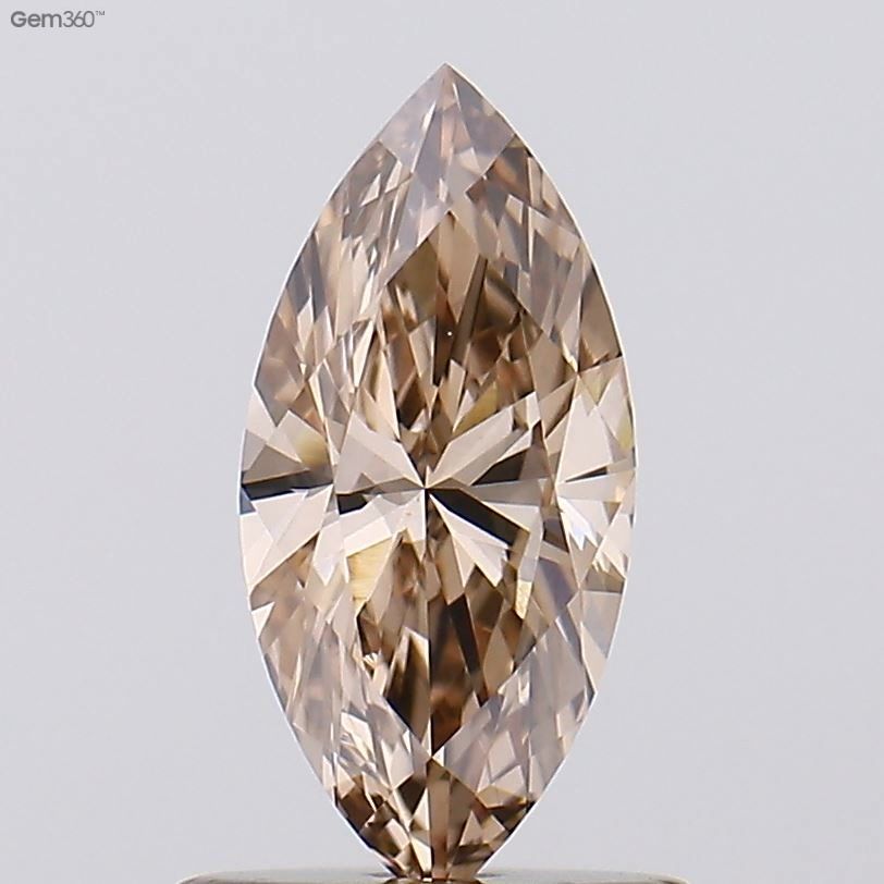 0.37 CT Fancy Light Brown MARQUISE