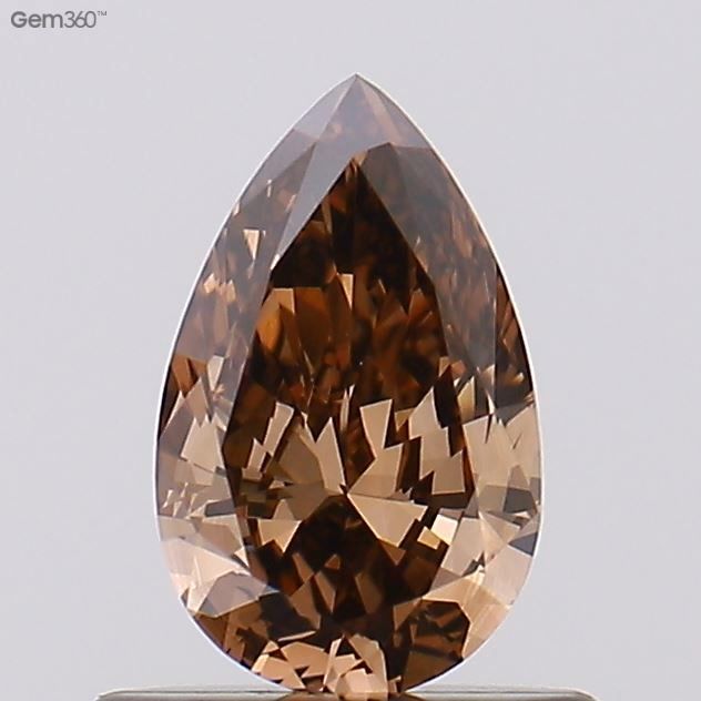 0.32 CT Fancy Dark Brown PEAR