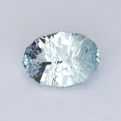 AQUAMARINE FANCY 5.07ct BLUE light blue EC BRAZIL NONE
